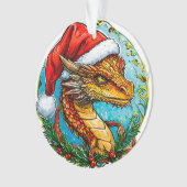 クリスマスのドラゴン オーナメント (正面)