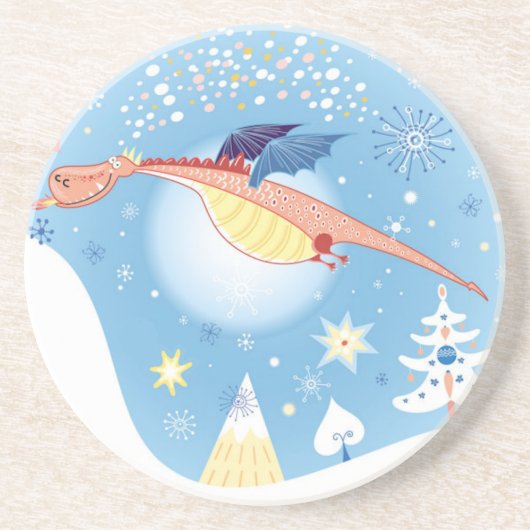 クリスマスのドラゴン コースター (正面)