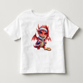 クリスマスのドラゴン、逮捕するにはかわいすぎる、 トドラーTシャツ