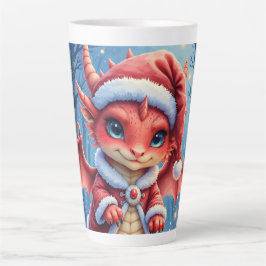 クリスマスのドラゴン、逮捕するには可愛すぎる、 カフェラテマグ