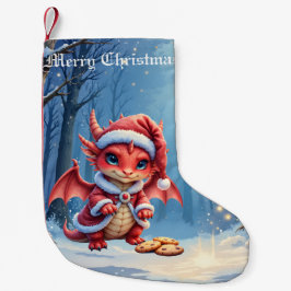 クリスマスのドラゴン、逮捕するには可愛すぎる、 スモールクリスマスストッキング