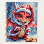 クリスマスのドラゴン、逮捕するには可愛すぎる、 プランナー手帳 (正面)