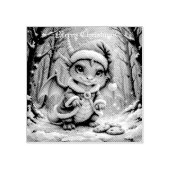 クリスマスのドラゴン、逮捕するには可愛すぎる、 ラバースタンプ (インプリント)