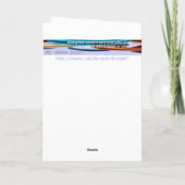 クリスマスのドラマーの男の子 シーズンカード (裏面)