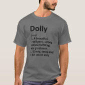 クリスマスのドリパーソナライズされたー定義名おもしろい(Dolly Definition Name) Tシャツ (正面)