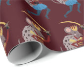 クリスマスのナツクラッカー ラッピングペーパー (ロールコーナー)