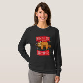 クリスマスのナマケモノが待っています Tシャツ (正面フル)