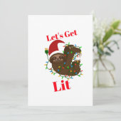 クリスマスのナマケモノに火をつけよう シーズンカード (スタンド正面)