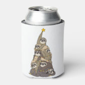 クリスマスのナマケモノのクリスマスツリー 缶クーラー (缶正面)