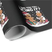 クリスマスのナースそれをアイシング試してみたジンジャーパン ラッピングペーパー (ロールコーナー)