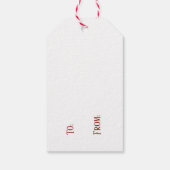 クリスマスのニットセーター 赤と白 ギフトタグ (裏面)
