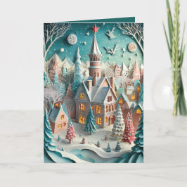 クリスマスのニューイングランド シーズンカード