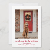 クリスマスのニューホームモダン シーズンカード (正面)