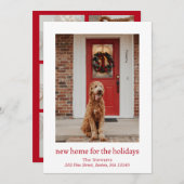 クリスマスのニューホームモダン シーズンカード (正面/裏面)