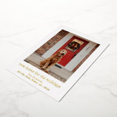 クリスマスのニューホームモダン 箔シーズンカード (回転した状態)