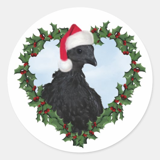クリスマスのニワトリ * スヴァルトホナ ラウンドシール (正面)