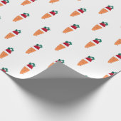 クリスマスのニンジン ラッピングペーパー (角)