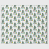 クリスマスのネズミとホリデーギフト ラッピングペーパー (フラット)