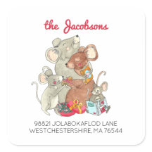 クリスマスのネズミ家族 4人の差出人住所