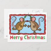 クリスマスのネズミ シーズンポストカード (正面/裏面)