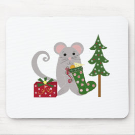 クリスマスのネズミ マウスパッド