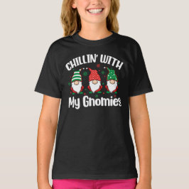クリスマスのノームたちとくつろぎタイム Tシャツ