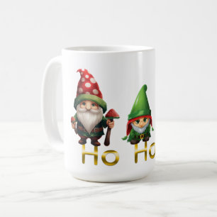 クリスマスのノームたち ホー ホー ホー コーヒーマグカップ