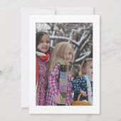 クリスマスのノーム 写真 サンキューカード (裏面)