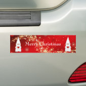 クリスマスのノーム 赤 ステッカー (車上)