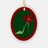 クリスマスのハイヒールのオーナメント セラミックオーナメント (右)