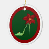 クリスマスのハイヒールのオーナメント セラミックオーナメント (左)