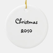 クリスマスのハイヒールのオーナメント セラミックオーナメント (裏面)