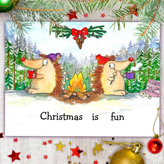 クリスマスのハガキ ポストカード