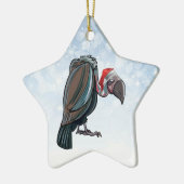 クリスマスのハゲタカの星のオーナメント セラミックオーナメント (左)