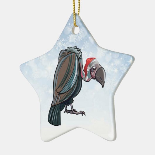 クリスマスのハゲタカの星のオーナメント セラミックオーナメント (左)