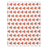 クリスマスのハットロブスターを着た可愛い幸せアニメ テーブルクロス (正面)