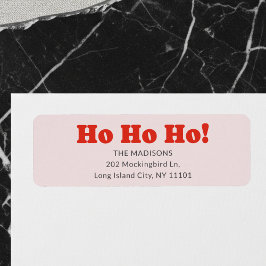 クリスマスのハッピーなHo Ho Ho ラベル