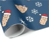 クリスマスのハヌカーのポテトのポテトの包装紙 ラッピングペーパー (ロールコーナー)