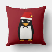 クリスマスのハヌカーのユダヤ人のペンギンYamulke クッション (裏面)