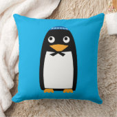 クリスマスのハヌカーのユダヤ人のペンギンYamulke クッション (ブランケット)