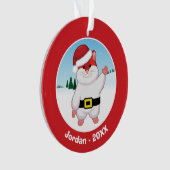 クリスマスのハムスター オーナメント (正面)