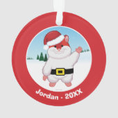 クリスマスのハムスター オーナメント (裏面)