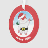 クリスマスのハムスター オーナメント (正面)