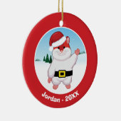 クリスマスのハムスター セラミックオーナメント (右)