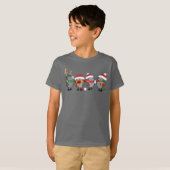 クリスマスのハリネズミ Tシャツ (正面フル)