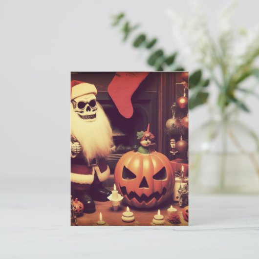 クリスマスのハロウィーンの恐怖 ポストカード (スタンド正面)