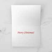クリスマスのハートのパグカード シーズンカード (内部)