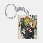 クリスマスのバス停 キーホルダー (正面左)