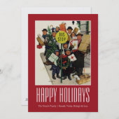 クリスマスのバス停 シーズンカード (正面/裏面)