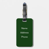 クリスマスのバス停 ラゲッジタグ (裏面縦)